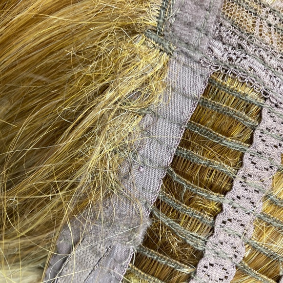 wig SHAKE-N-GO red / blonde 19" long average straight bangs synthetic 5.4oz Mod - Picture 11 of 17